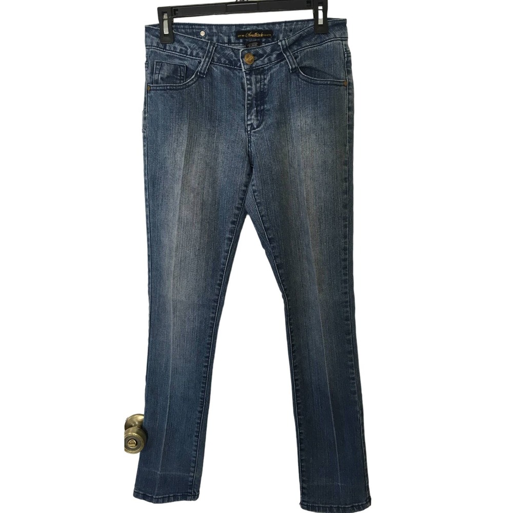 South Pole Jeans With Gold Embellished Pockets Size 7 Straight Leg